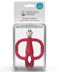 Matchstick Monkey Teething Toy - Red (New Version) | The Nest Attachment Parenting Hub