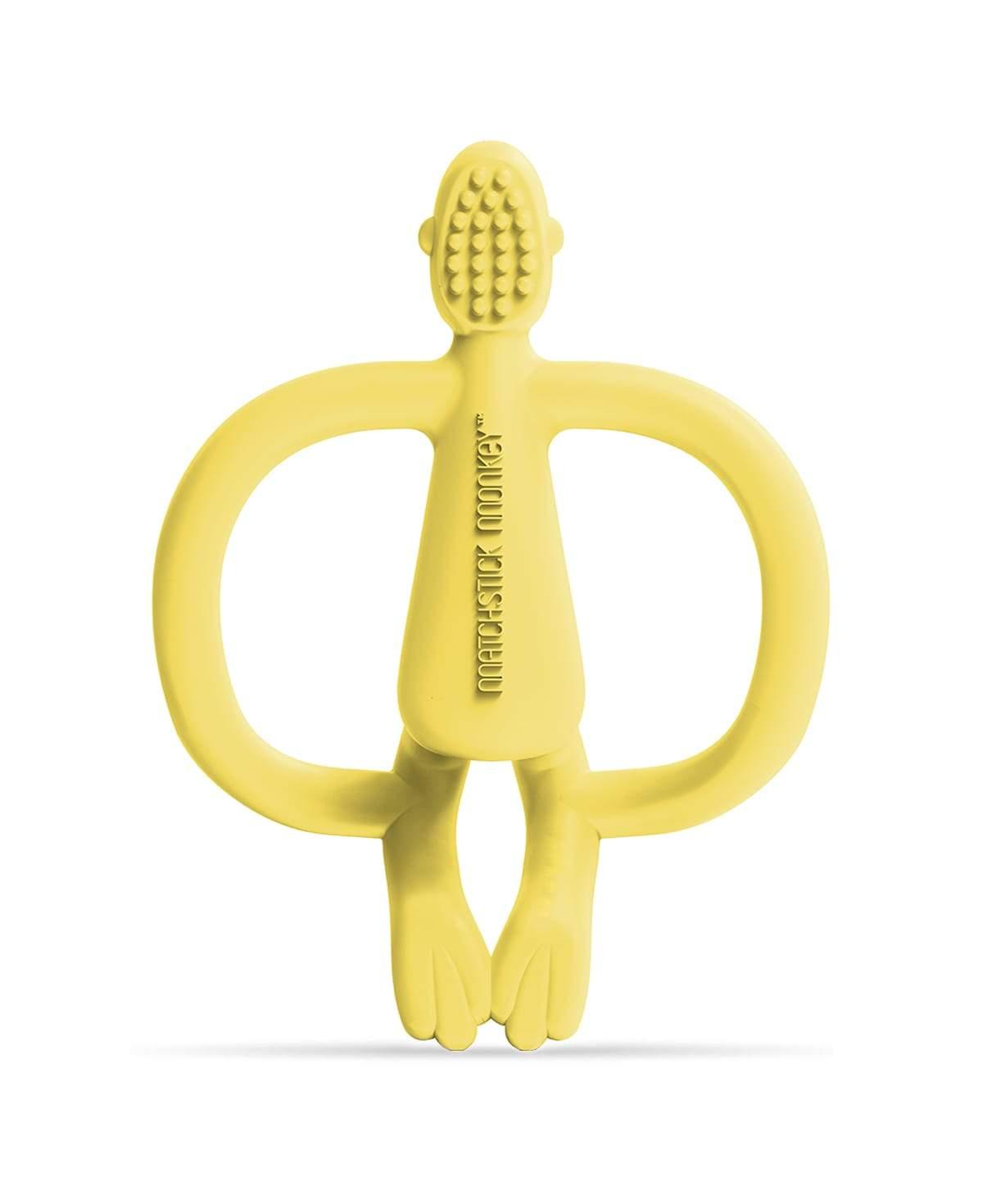Matchstick Monkey Teething Toy - Yellow (New Version) | The Nest Attachment Parenting Hub