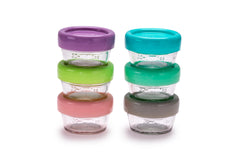 Melii Glass Food Container 6 Piece Set | The Nest Attachment Parenting Hub