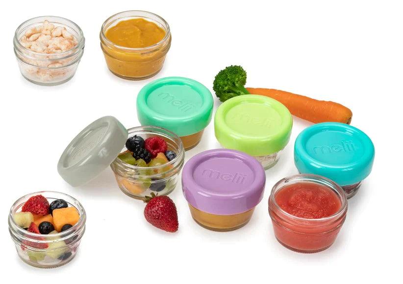 Melii Glass Food Container 6 Piece Set | The Nest Attachment Parenting Hub