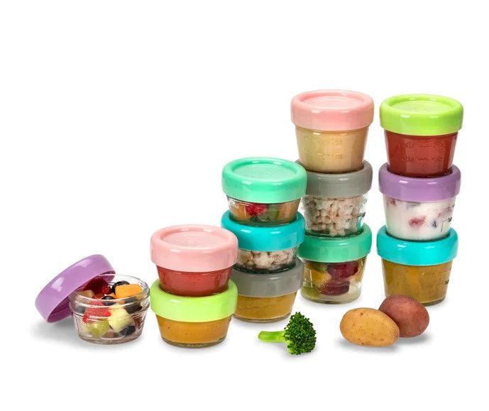 Melii Glass Food Container 6 Piece Set | The Nest Attachment Parenting Hub