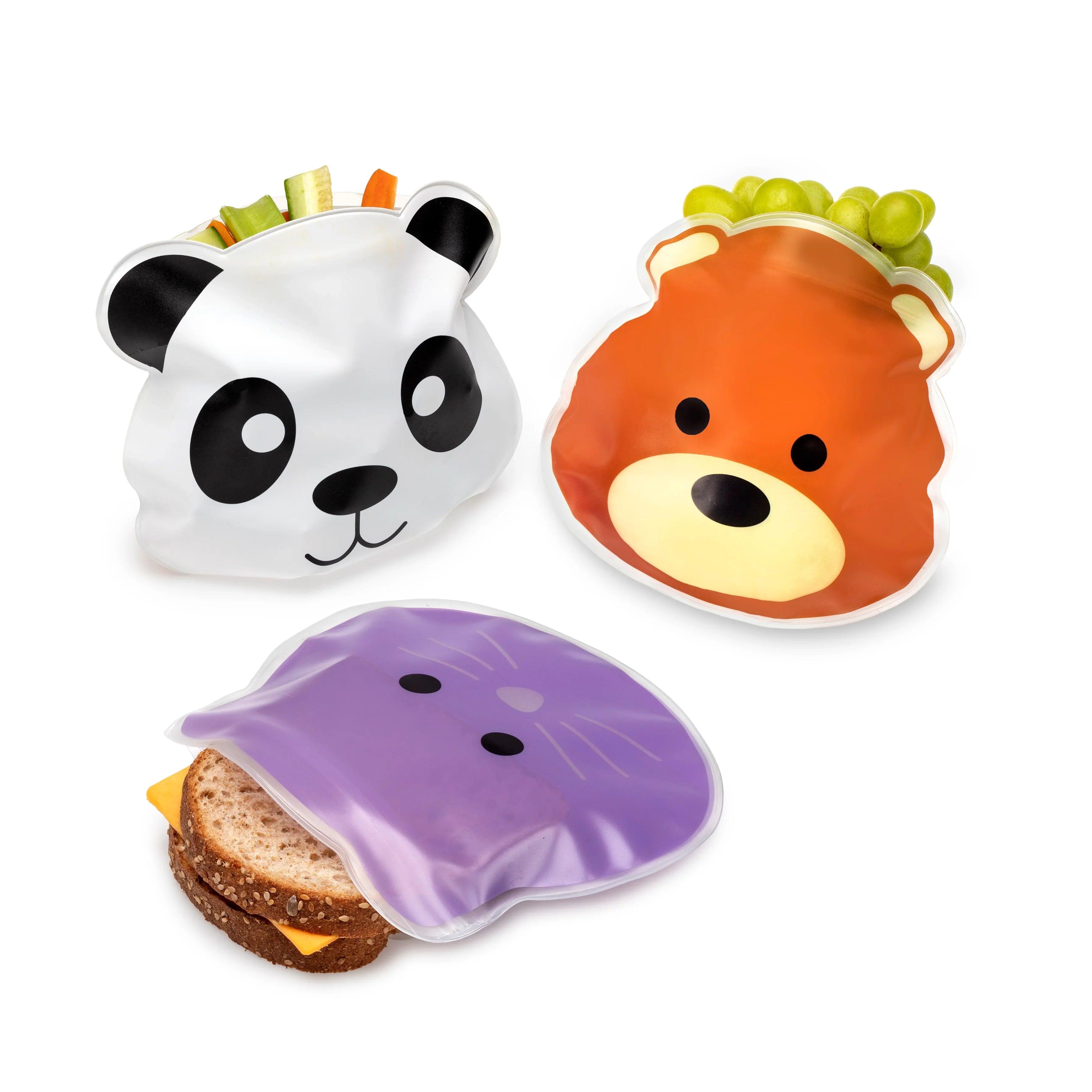 Melii Reusable Peva Animal Snack Bags | The Nest Attachment Parenting Hub