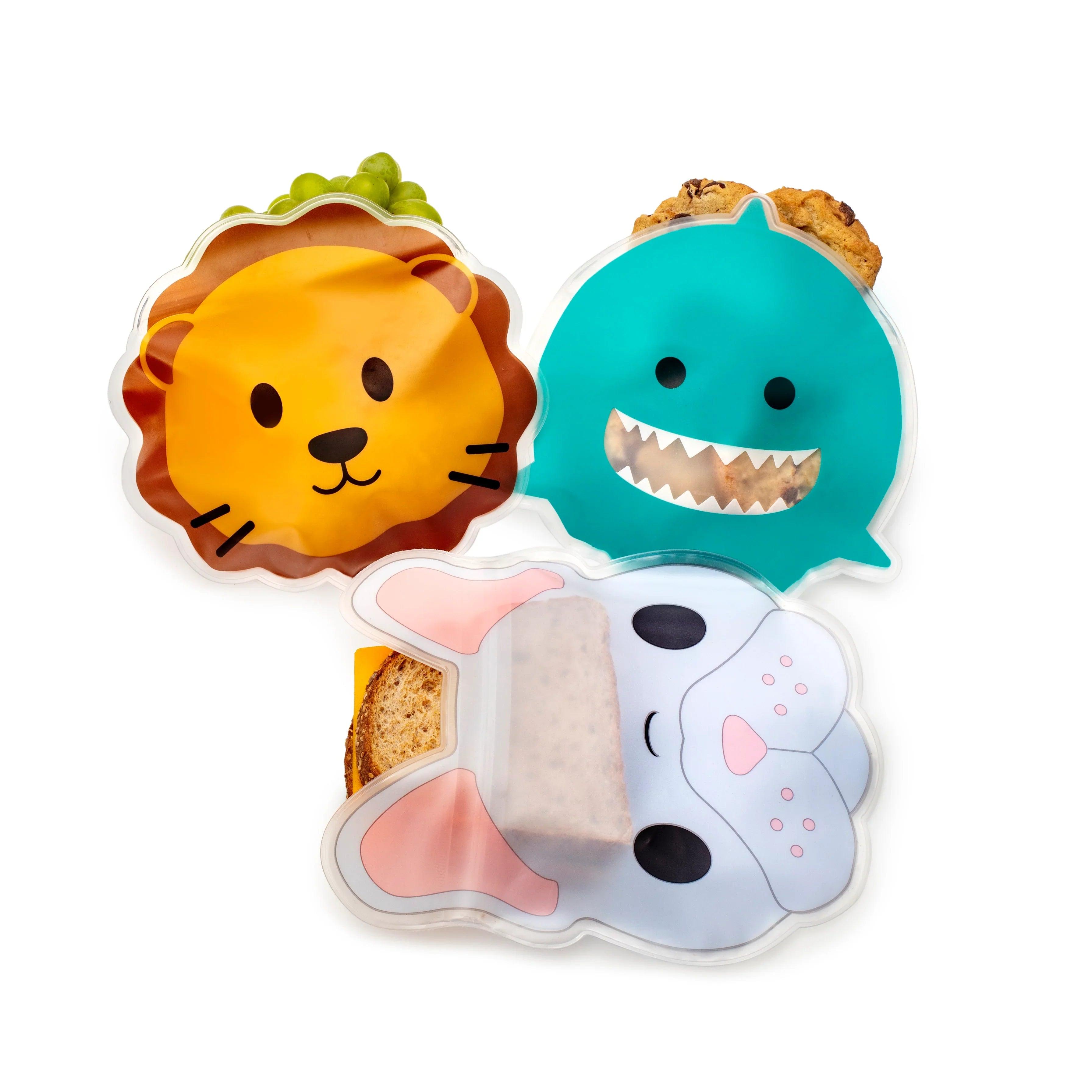 Melii Reusable Peva Animal Snack Bags | The Nest Attachment Parenting Hub