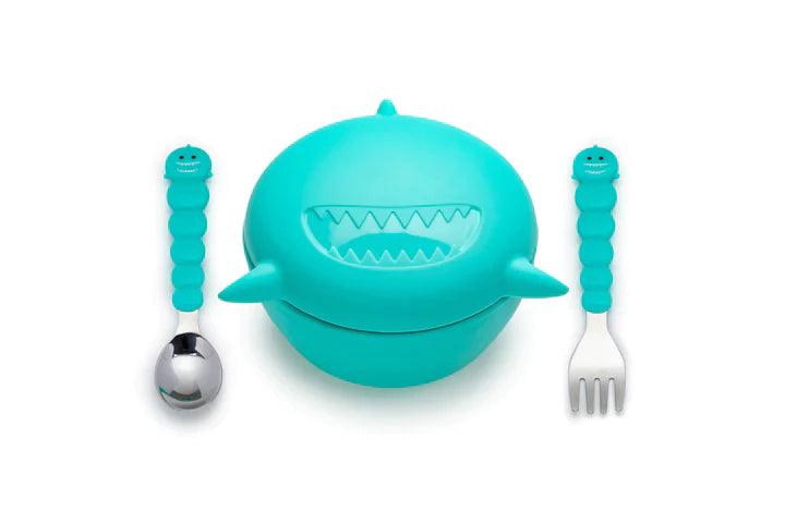 Melii Silicone Animal Bowl with Lid & Utensils 200ml | The Nest Attachment Parenting Hub