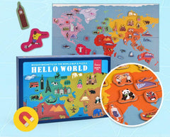 Mideer - Hello World Magnetic Puzzle 3+ | The Nest Attachment Parenting Hub