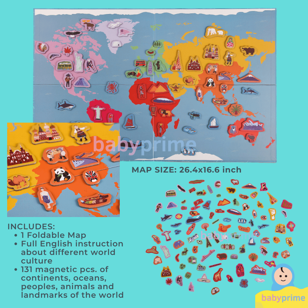 Mideer - Hello World Magnetic Puzzle 3+ | The Nest Attachment Parenting Hub