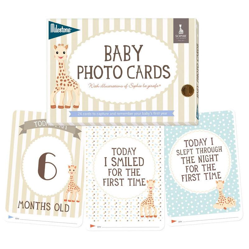 Milestone Baby Photo Card Sophie La Giraffe | The Nest Attachment Parenting Hub