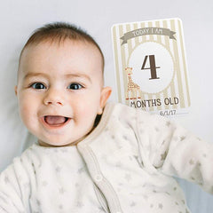 Milestone Baby Photo Card Sophie La Giraffe | The Nest Attachment Parenting Hub