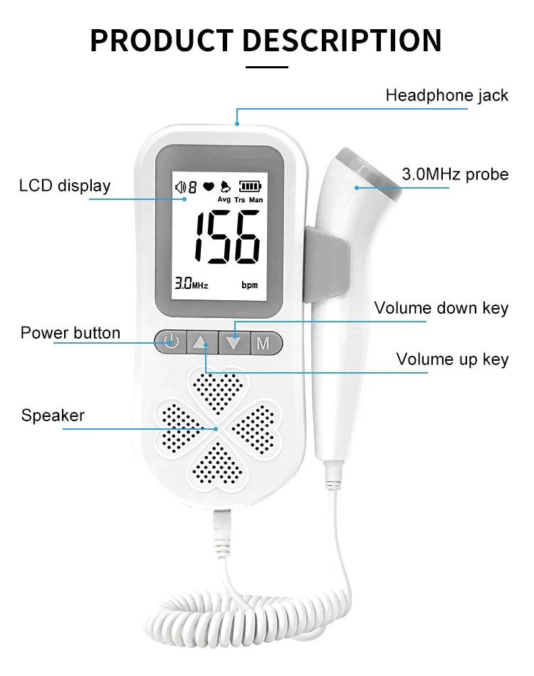 Mimico Portable Fetal Doppler | The Nest Attachment Parenting Hub