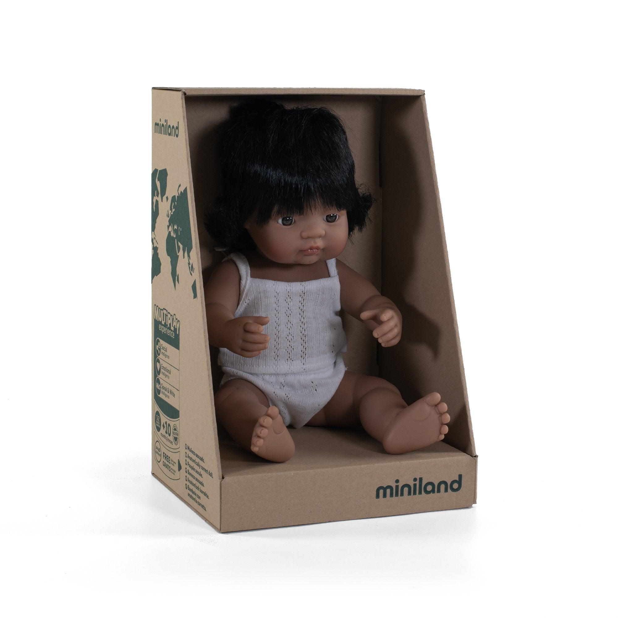 Miniland Doll Hispanic 38cm | The Nest Attachment Parenting Hub