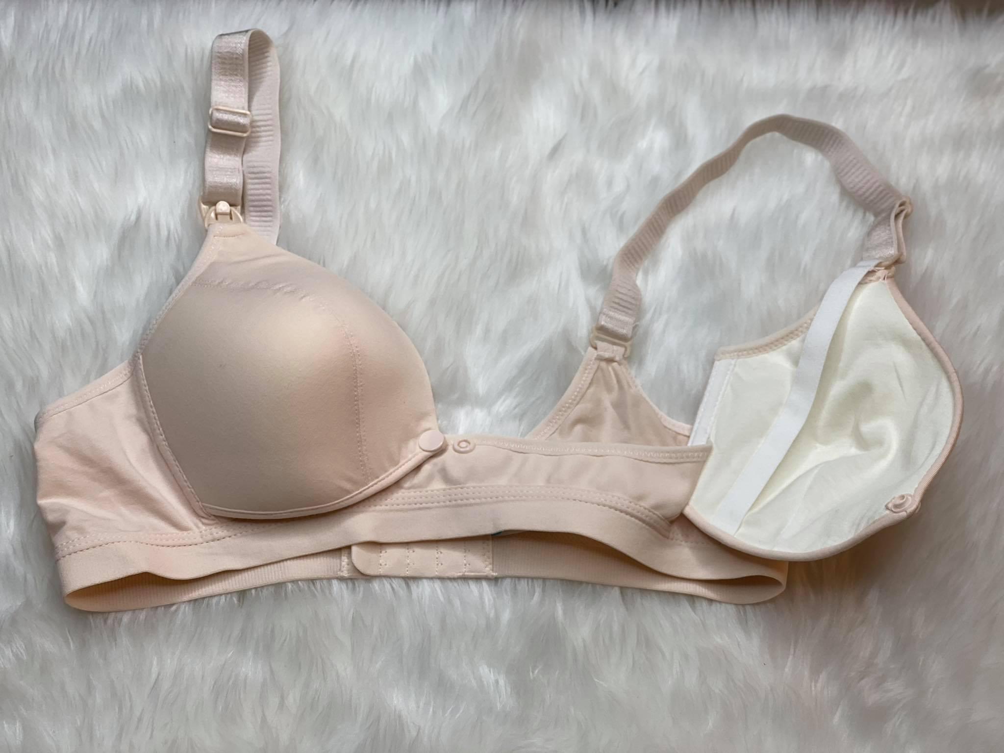 Mome Alina Nursing Bra - Beige | The Nest Attachment Parenting Hub
