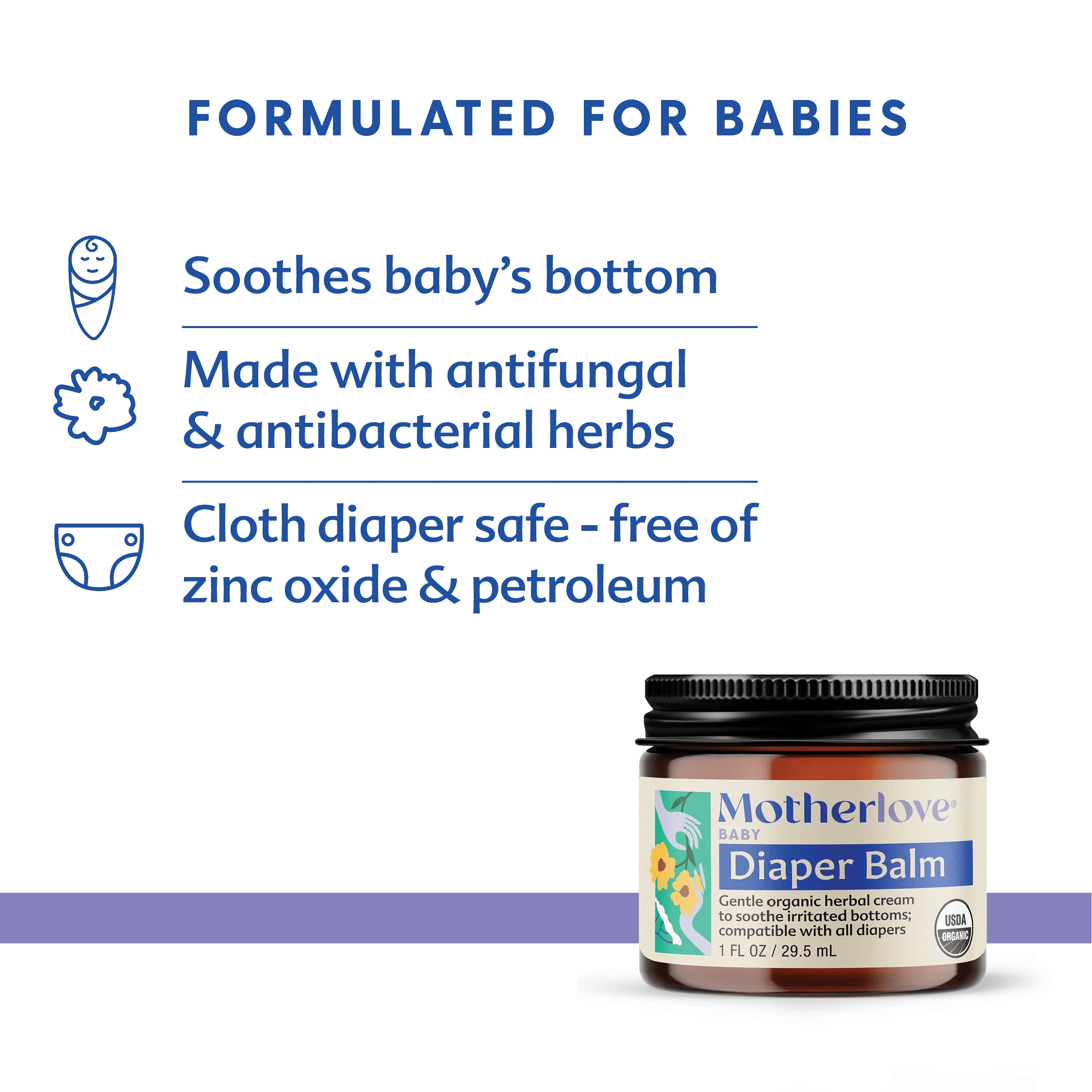 Motherlove Diaper Balm 1 oz | The Nest Attachment Parenting Hub