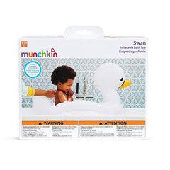 Munchkin Inflatable White Hot® Swan Tub | The Nest Attachment Parenting Hub