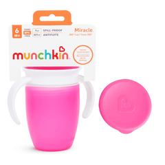 Munchkin Miracle 360° Cup 7oz with Handle and Lid | The Nest Attachment Parenting Hub