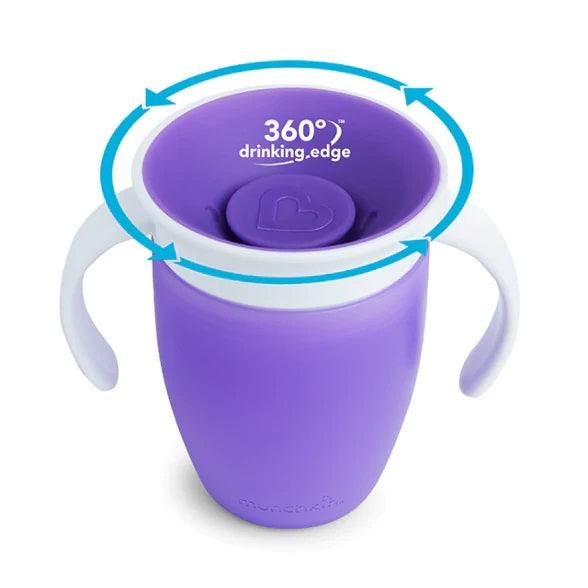 Munchkin Miracle 360° Cup 7oz with Handle and Lid | The Nest Attachment Parenting Hub