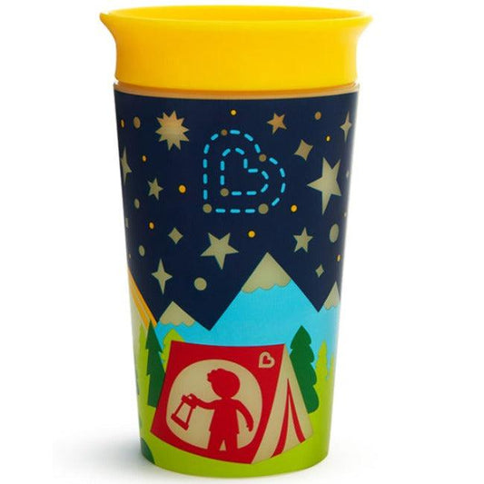 Munchkin Miracle 360 Insulated Sticker Cup, 9 Ounce, Blue