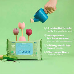 Mustela Home Compostable Wipes 60s