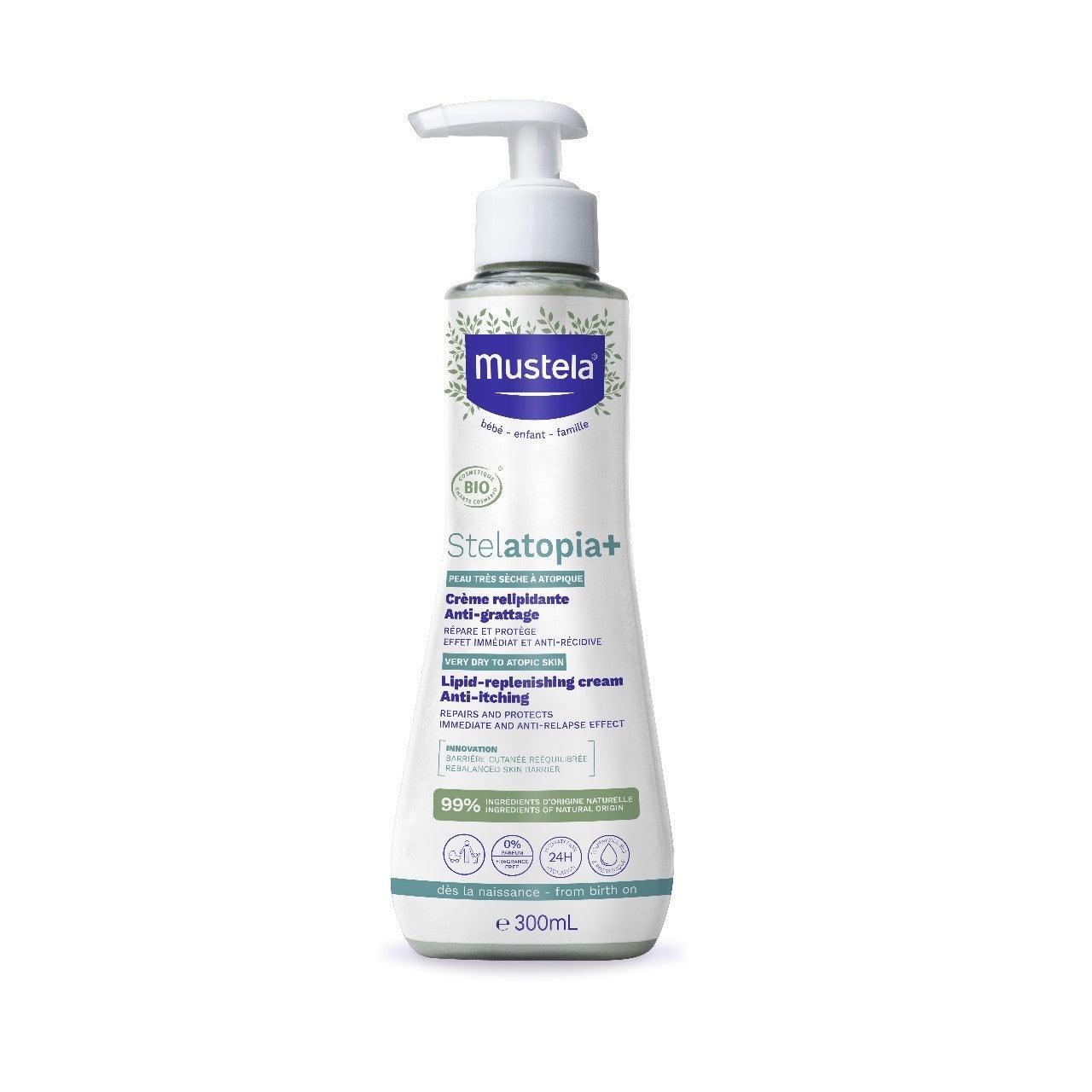 Mustela Stelatopia+ Lipid Replenishing Cream Bio | The Nest Attachment Parenting Hub