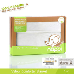 Nappi Baby Bamboo Velour Comforter Blanket | The Nest Attachment Parenting Hub