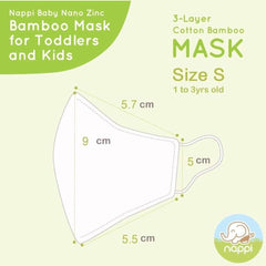 Nappi Baby Re-washable Breathable Bamboo Cotton Face Mask | The Nest Attachment Parenting Hub