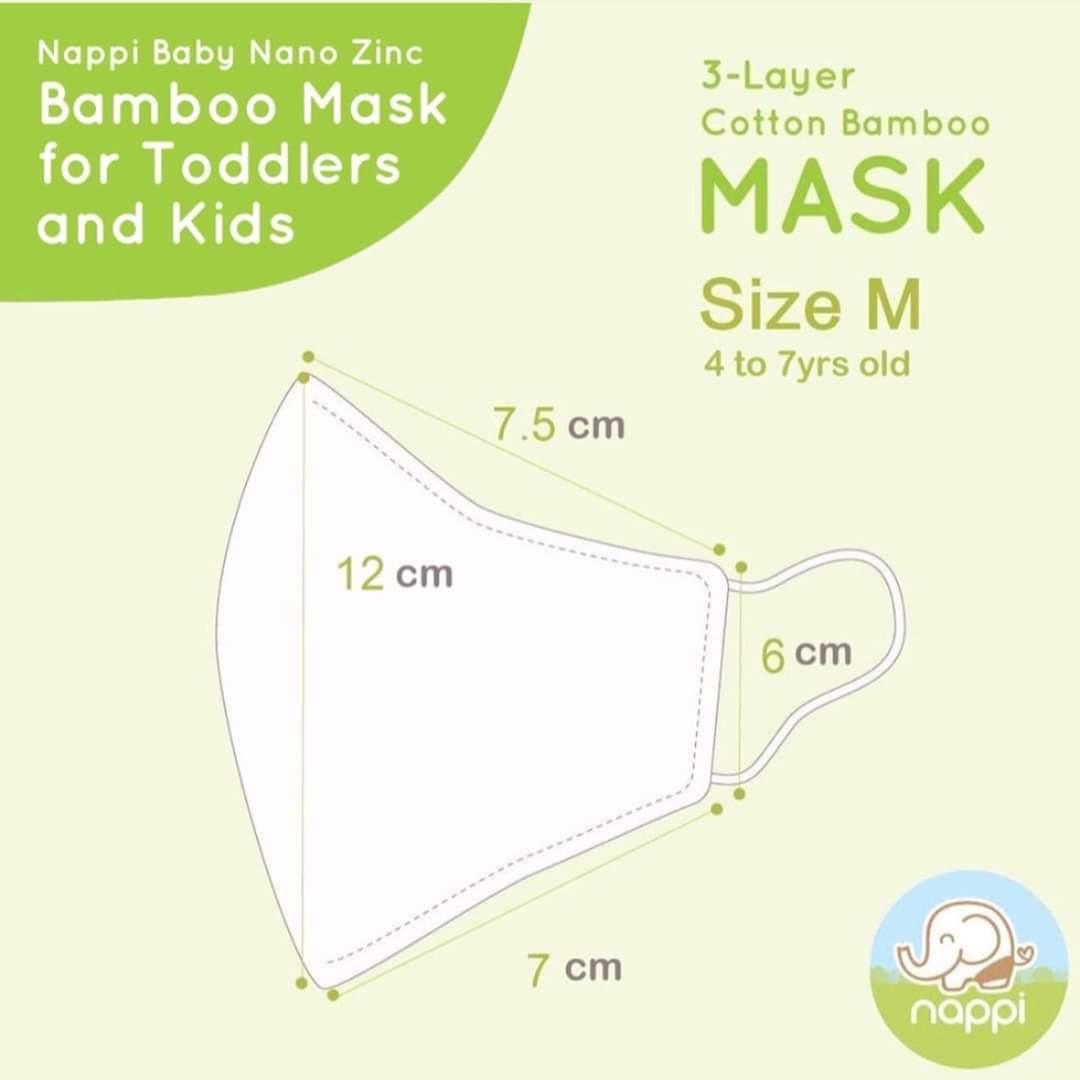 Nappi Baby Re-washable Breathable Bamboo Cotton Face Mask | The Nest Attachment Parenting Hub