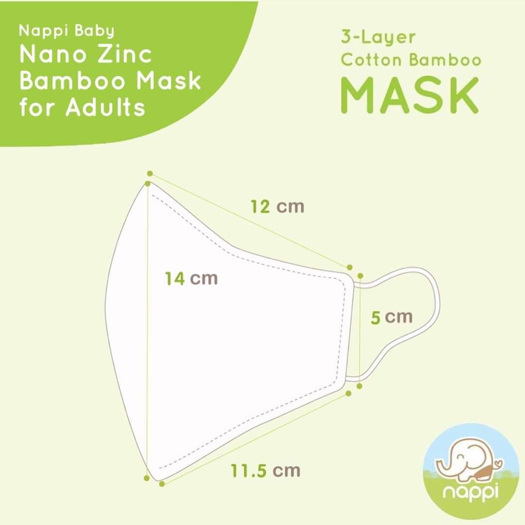 Nappi Baby Re-washable Breathable Bamboo Cotton Face Mask | The Nest Attachment Parenting Hub