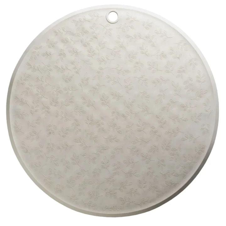 Natruba Round Bath Mat w/ Leaf Pattern 100% Natural Rubber | The Nest Attachment Parenting Hub