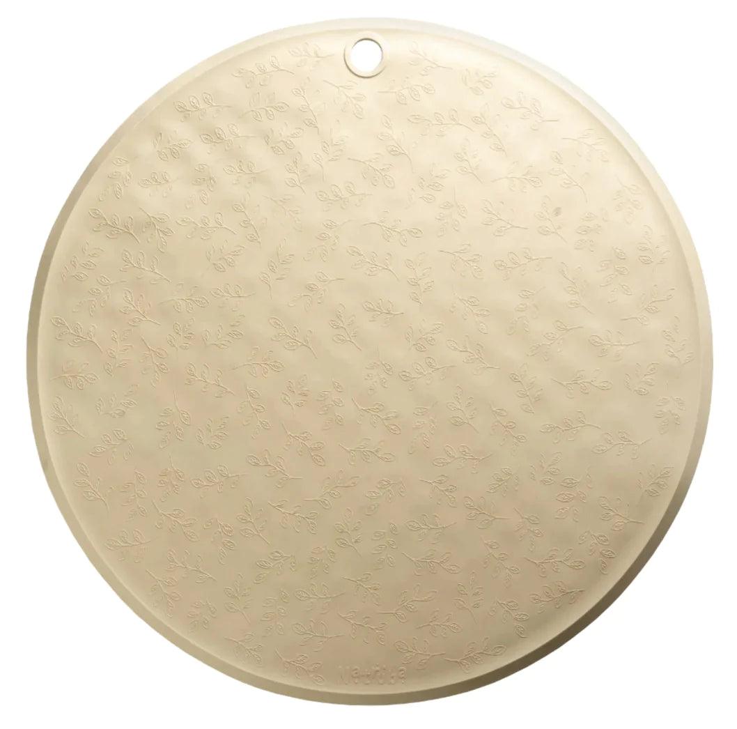 Natruba Round Bath Mat w/ Leaf Pattern 100% Natural Rubber | The Nest Attachment Parenting Hub