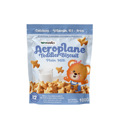 Natufoodies Aeroplane Toddler Biscuit Plain 12m+ | The Nest Attachment Parenting Hub