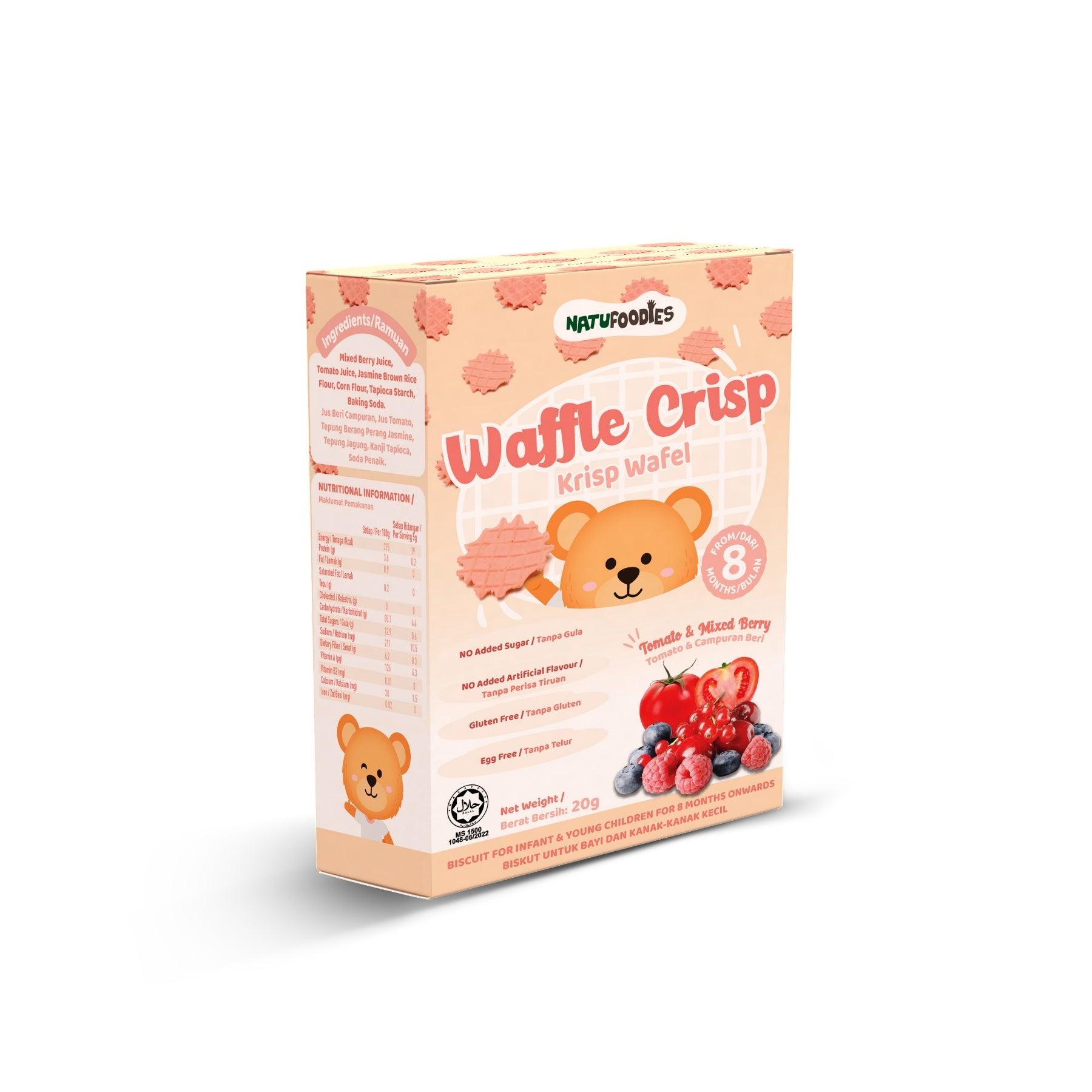 Natufoodies Waffle Crisp 20g 8m+ | The Nest Attachment Parenting Hub