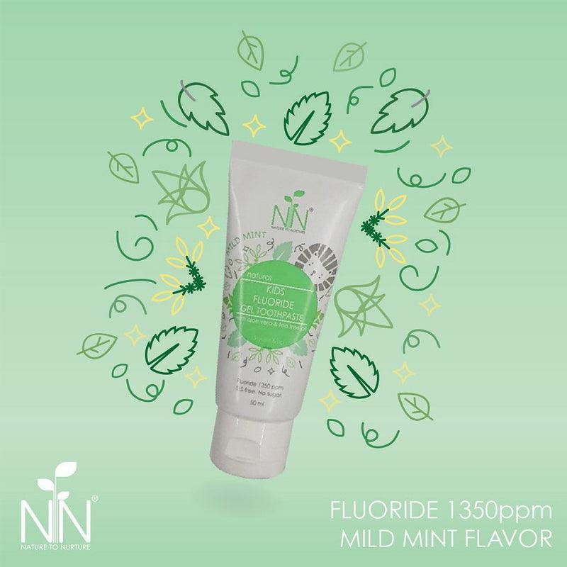 Nature to Nurture Kids Fluoride Gel Toothpaste Green (3 Years & Up) | The Nest Attachment Parenting Hub