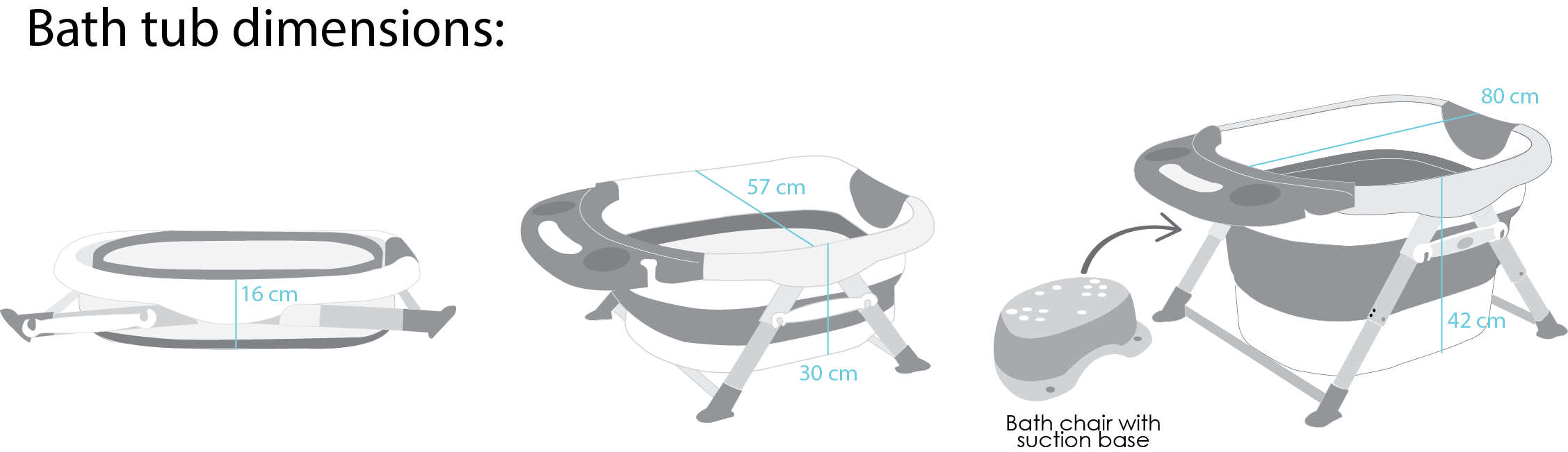 Nature To Nurture Splish Splash Triple Stage Collapsible Bath Tub | The Nest Attachment Parenting Hub