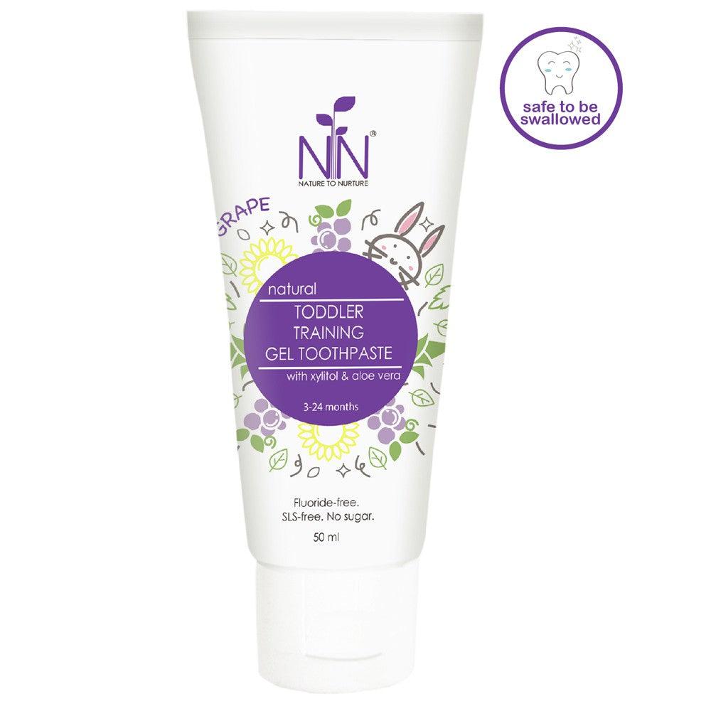 Nature to Nurture Toddler Training Gel Toothpaste Violet (3 Months-2 Years Old) | The Nest Attachment Parenting Hub