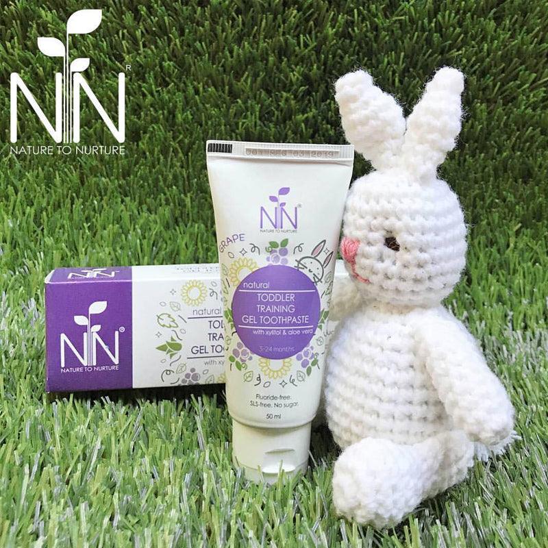 Nature to Nurture Toddler Training Gel Toothpaste Violet (3 Months-2 Years Old) | The Nest Attachment Parenting Hub