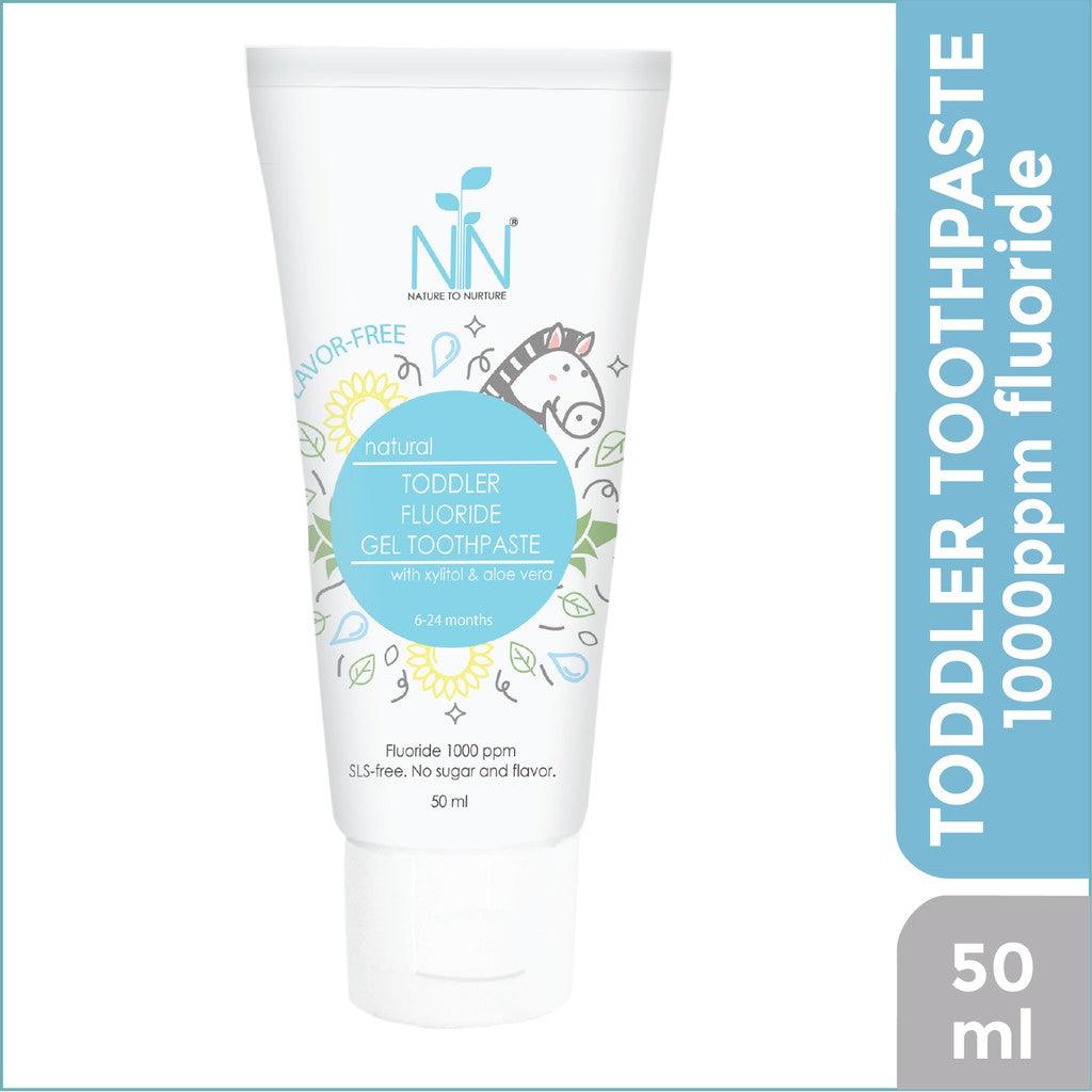 Nature to Nurture Toothpaste Toddler Fluoride Gel Toothpaste Blue (6 Months-2 Years Old) | The Nest Attachment Parenting Hub