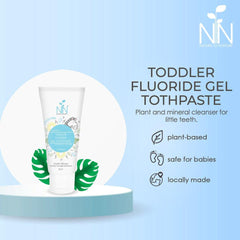 Nature to Nurture Toothpaste Toddler Fluoride Gel Toothpaste Blue (6 Months-2 Years Old) | The Nest Attachment Parenting Hub