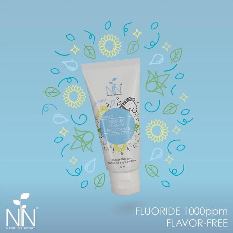 Nature to Nurture Toothpaste Toddler Fluoride Gel Toothpaste Blue (6 Months-2 Years Old) | The Nest Attachment Parenting Hub