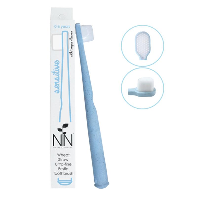 Nature to Nurture Wheat Straw Ultra-Fine Bristle Toothbrush 0 To 6 Yrs Old | The Nest Attachment Parenting Hub