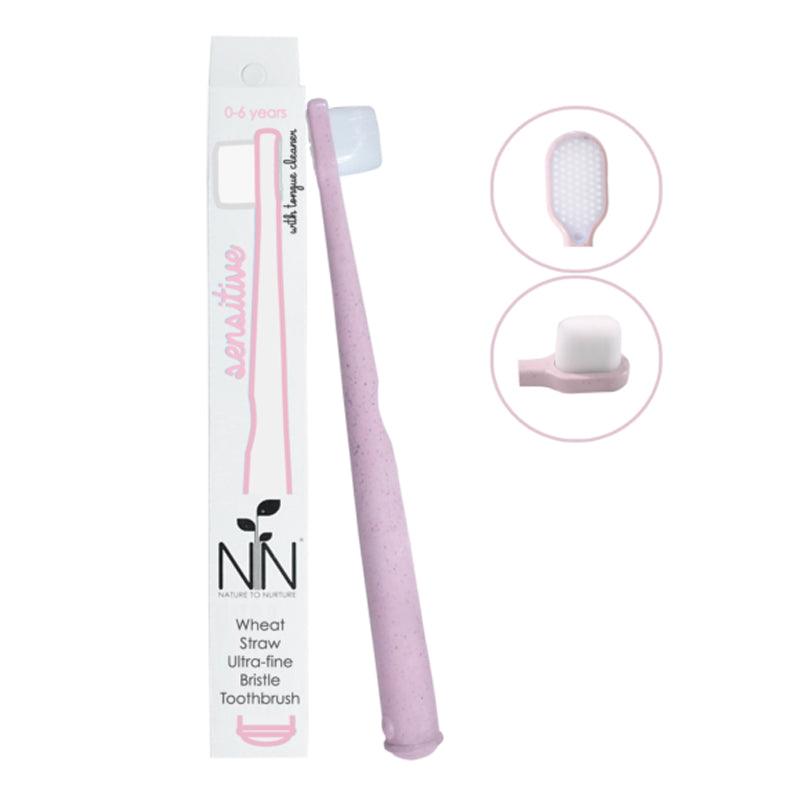 Nature to Nurture Wheat Straw Ultra-Fine Bristle Toothbrush 0 To 6 Yrs Old | The Nest Attachment Parenting Hub