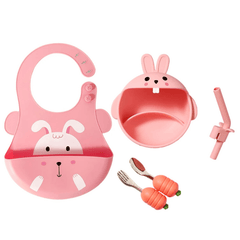 NewOne by Mambobaby Big Mouth Tableware Set (6mo - 6yo) | The Nest Attachment Parenting Hub