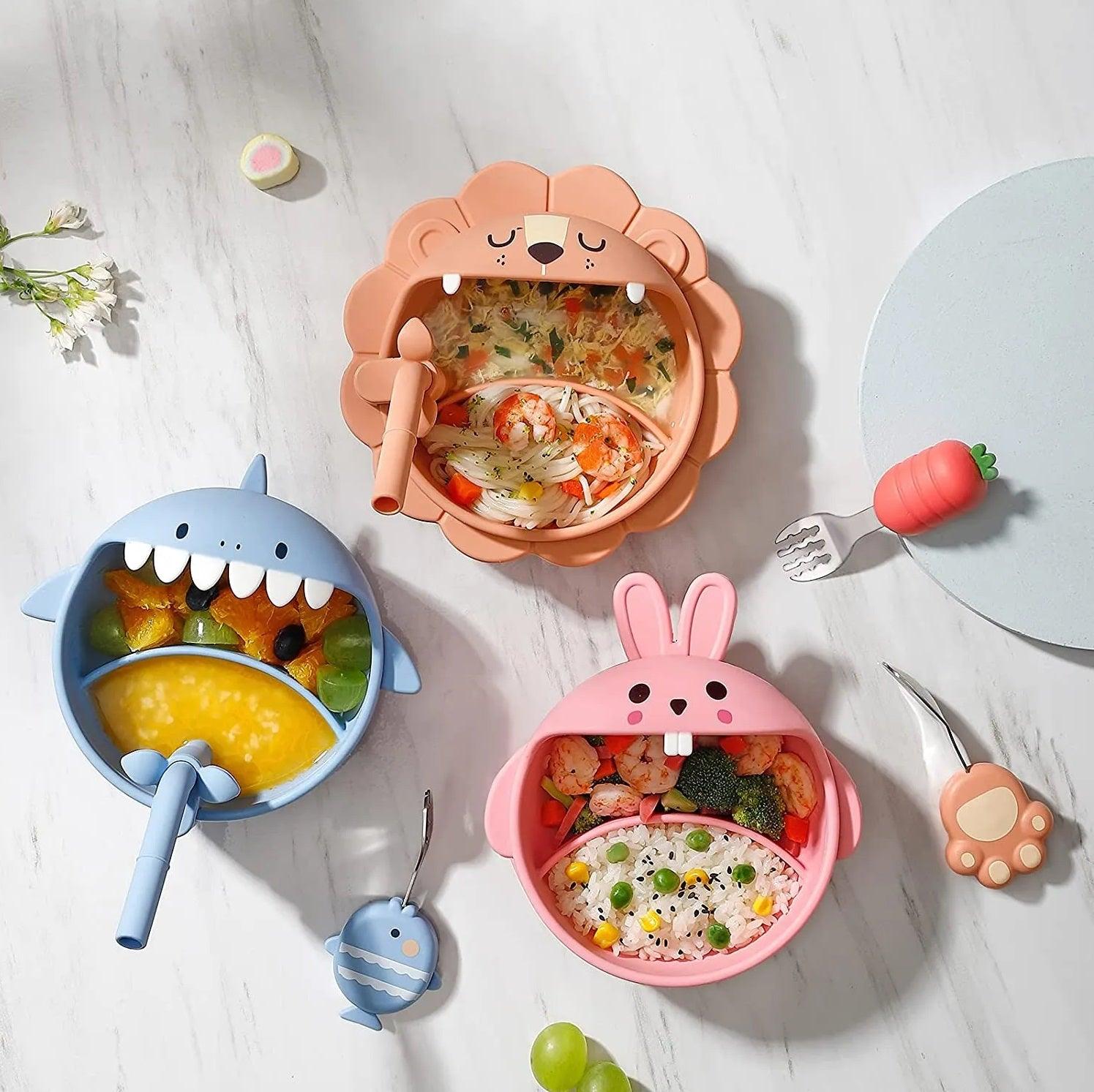 NewOne by Mambobaby Big Mouth Tableware Set (6mo - 6yo) | The Nest Attachment Parenting Hub