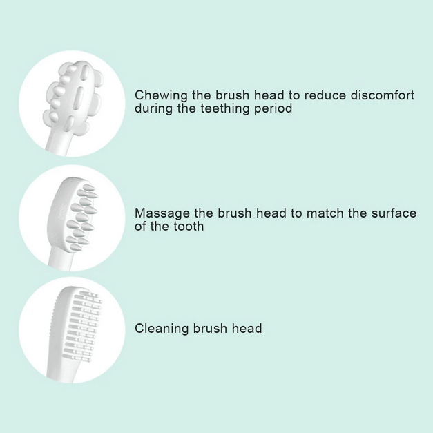 NewOne by Mambobaby Three Phases Toothbrush (0-5yo) | The Nest Attachment Parenting Hub