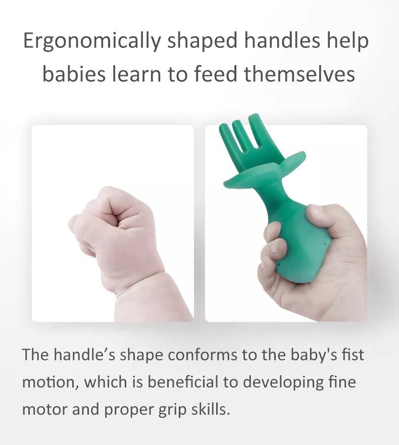 NewOne by Mambobaby Whale Spoon & Fork | The Nest Attachment Parenting Hub