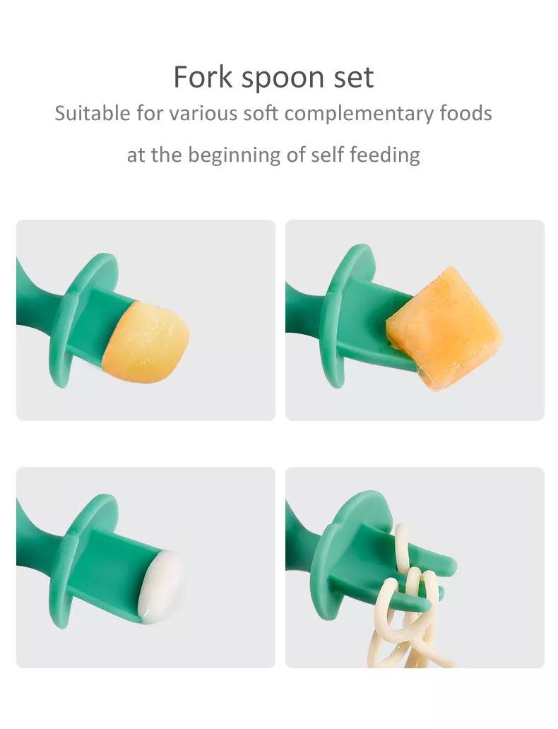 NewOne by Mambobaby Whale Spoon & Fork | The Nest Attachment Parenting Hub