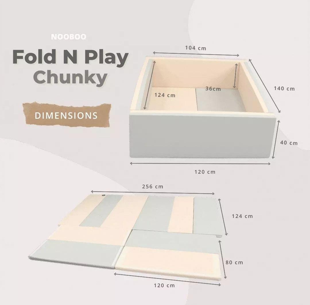 Nooboo Fold N Play Chunky (Double Wall) | The Nest Attachment Parenting Hub