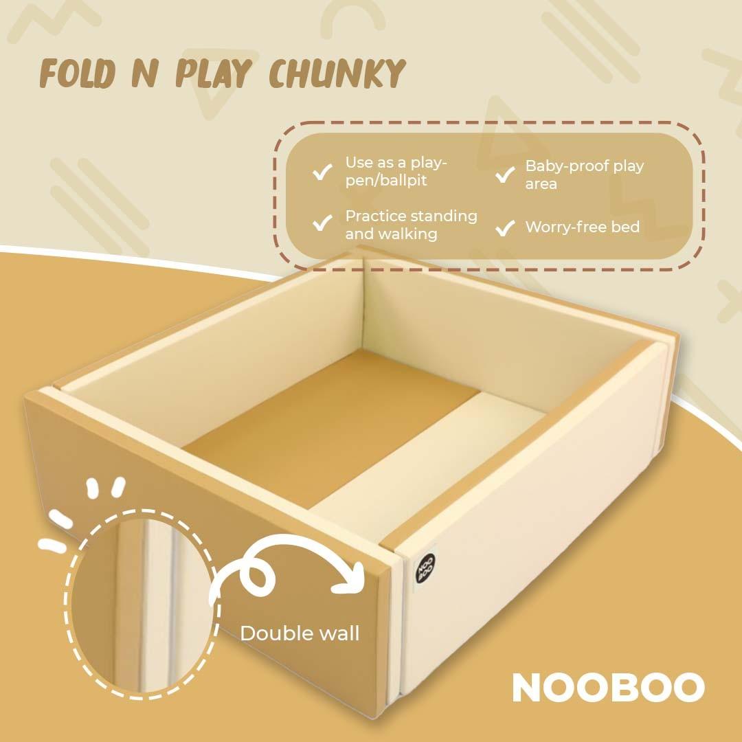 Nooboo Fold N Play Chunky (Double Wall) | The Nest Attachment Parenting Hub