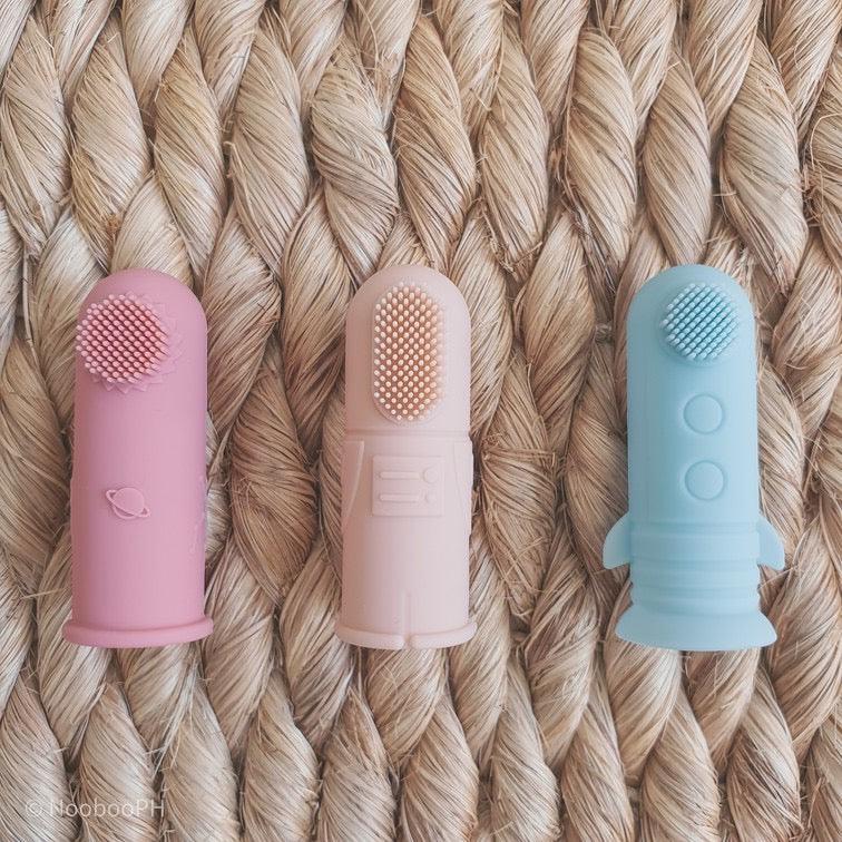 Nooboo Milkyway Finger Toothbrush & Gum Massager Set (3 Pieces) | The Nest Attachment Parenting Hub