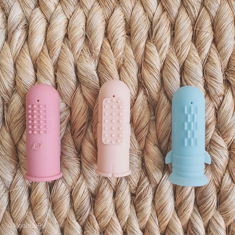 Nooboo Milkyway Finger Toothbrush & Gum Massager Set (3 Pieces) | The Nest Attachment Parenting Hub