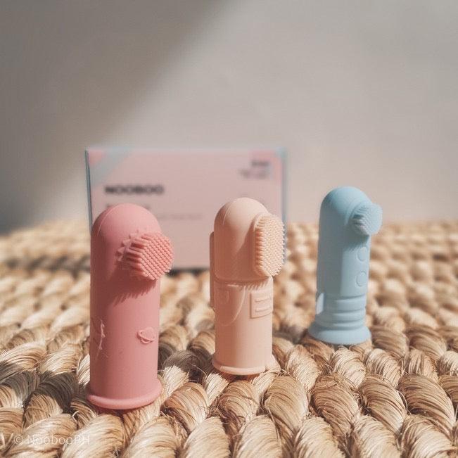 Nooboo Milkyway Finger Toothbrush & Gum Massager Set (3 Pieces) | The Nest Attachment Parenting Hub