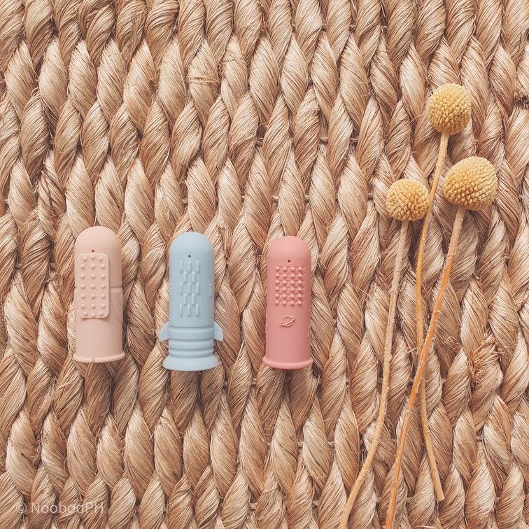Nooboo Milkyway Finger Toothbrush & Gum Massager Set (3 Pieces) | The Nest Attachment Parenting Hub